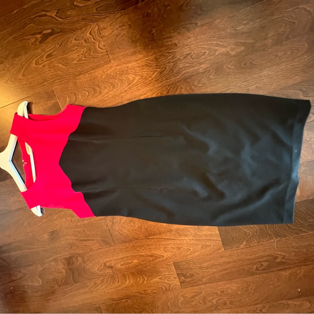 Kasper Fuchsia and black  Sleeveless Dress